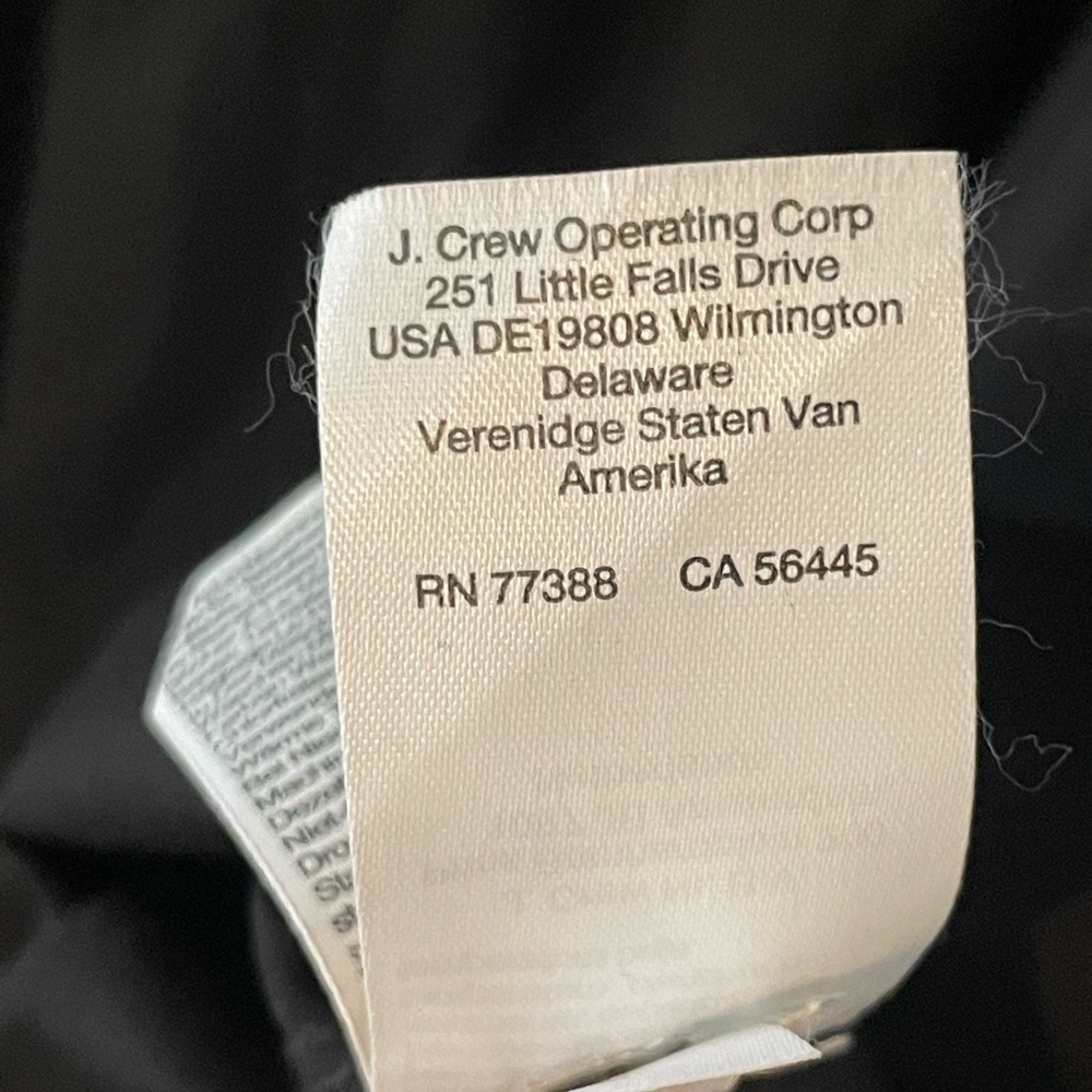 J. Crew Black Short-Sleeve Zip-Front Midi Shirt-Dress - Picture 9 of 10